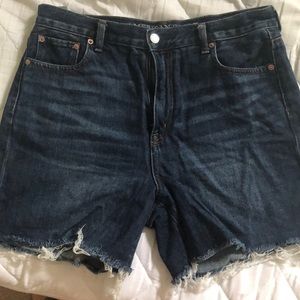 High rise mom jean shorts